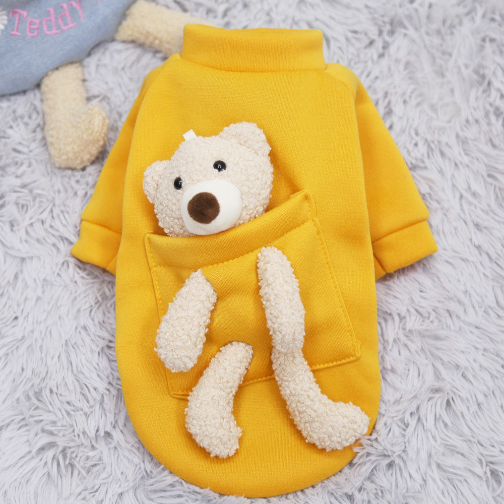 Dog Sweatshirt with Teddy Bear - Cheepet