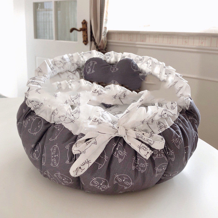 "Nina" Small Dog and Cat Bed - Comfortable and Washable