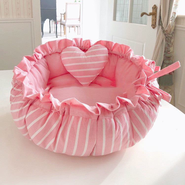 "Nina" Small Dog and Cat Bed - Comfortable and Washable