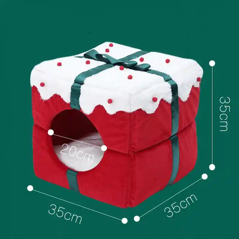 Cuccia Natalizia per Cani e Gatti - Imbottita e Calda by Dog Moda