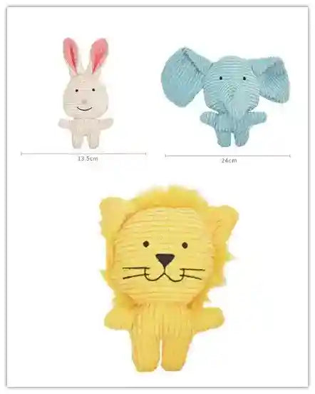 Peluche per Cani "Animali della Foresta" con Squeaker – Divertimento e Tenerezza per il Tuo Amico a Quattro Zampe by Dog Moda