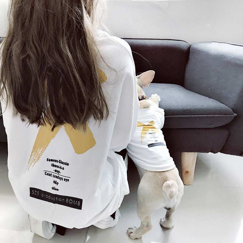 Maglia Coordinata Bomb Cane + Padrona – Con X Dorata sul Dorso