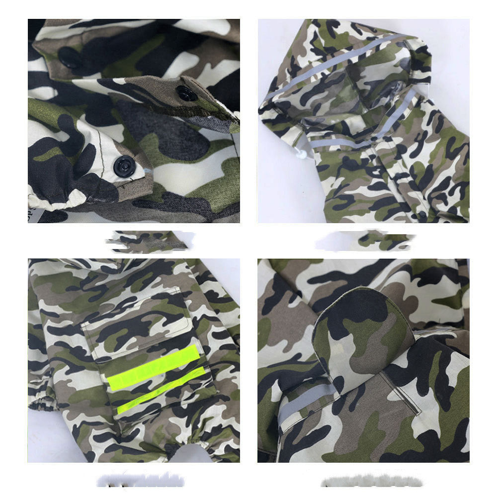 Impermeabile per Cani Camouflage Modello "Storm"