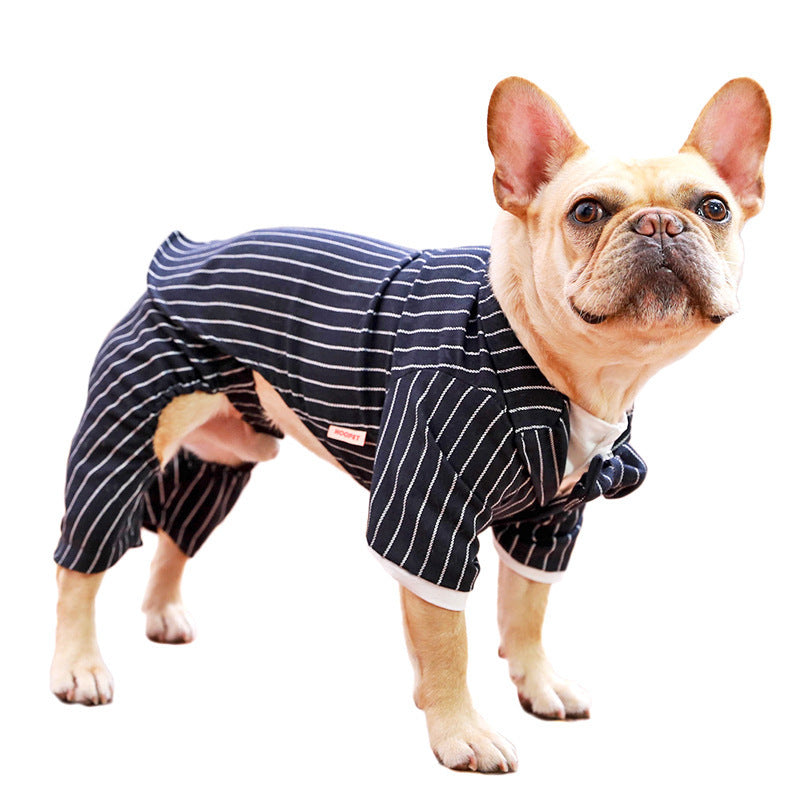 Dog Formal Pinstripe Suit - Hoopet