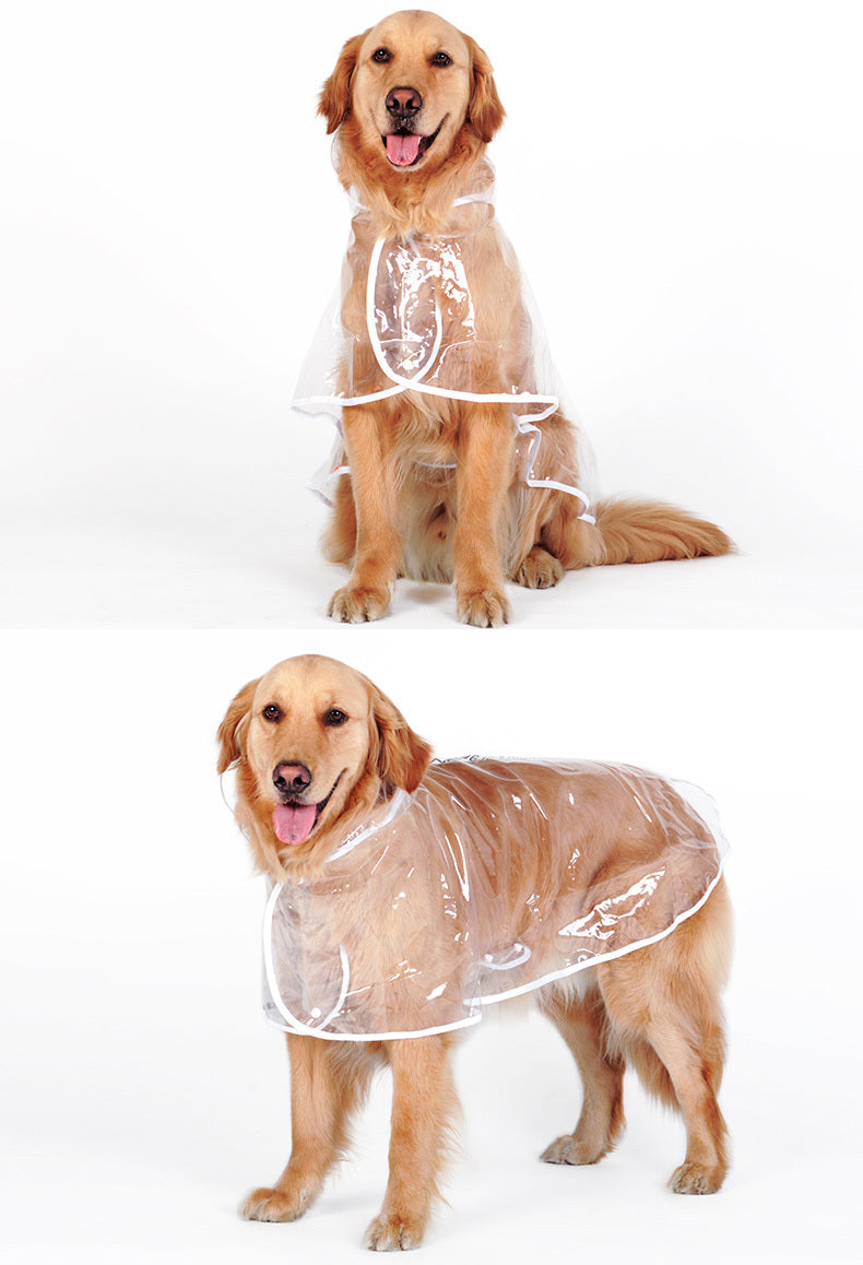 "Feel the Rain" Medium and Large Dog Raincoat - Protection and Comfort for Rainy Days