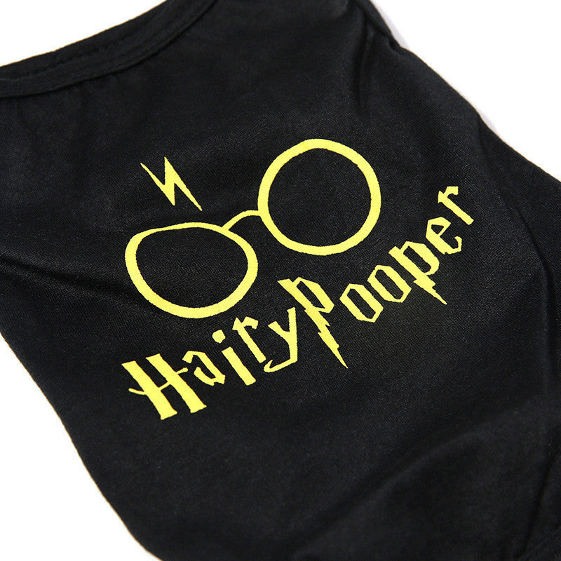 Maglietta per cani "Hairy Pooper" - Per gli amanti di Harry Potter