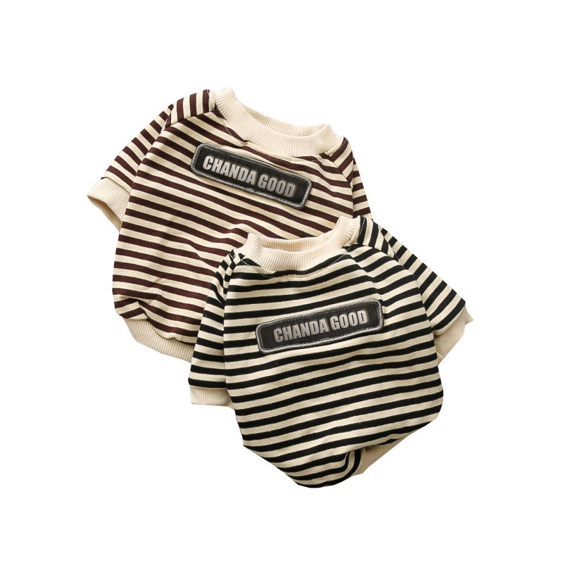 Striped T-Shirt for Small Dogs – Brand "Chanda Good"