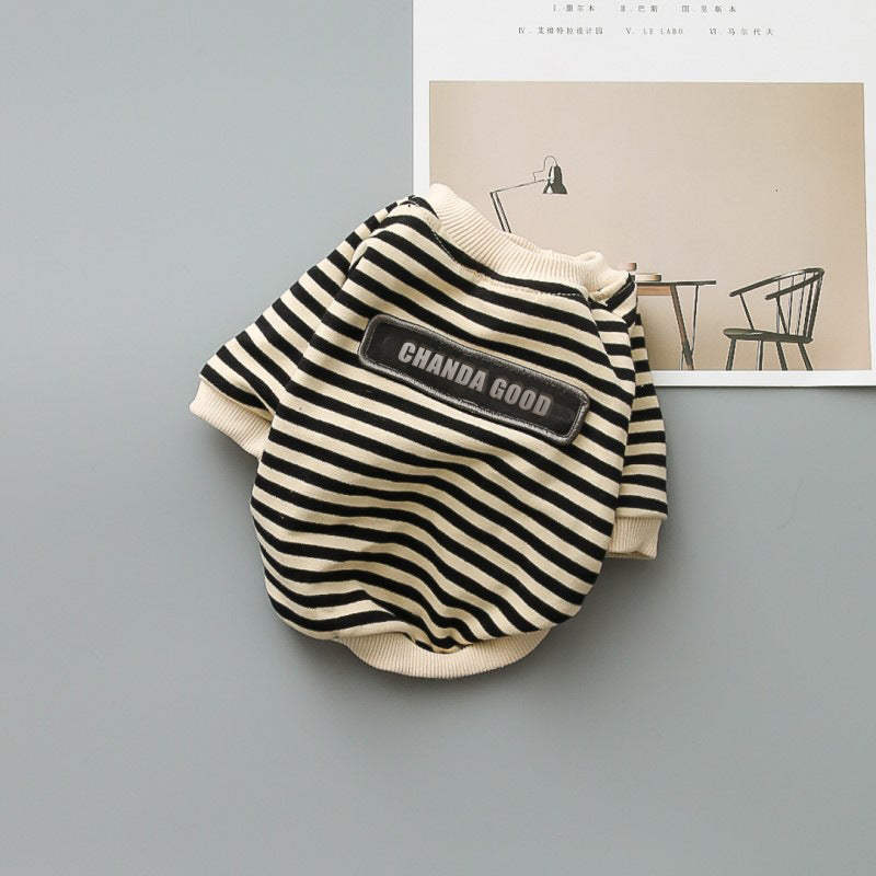 Striped T-Shirt for Small Dogs – Brand "Chanda Good"