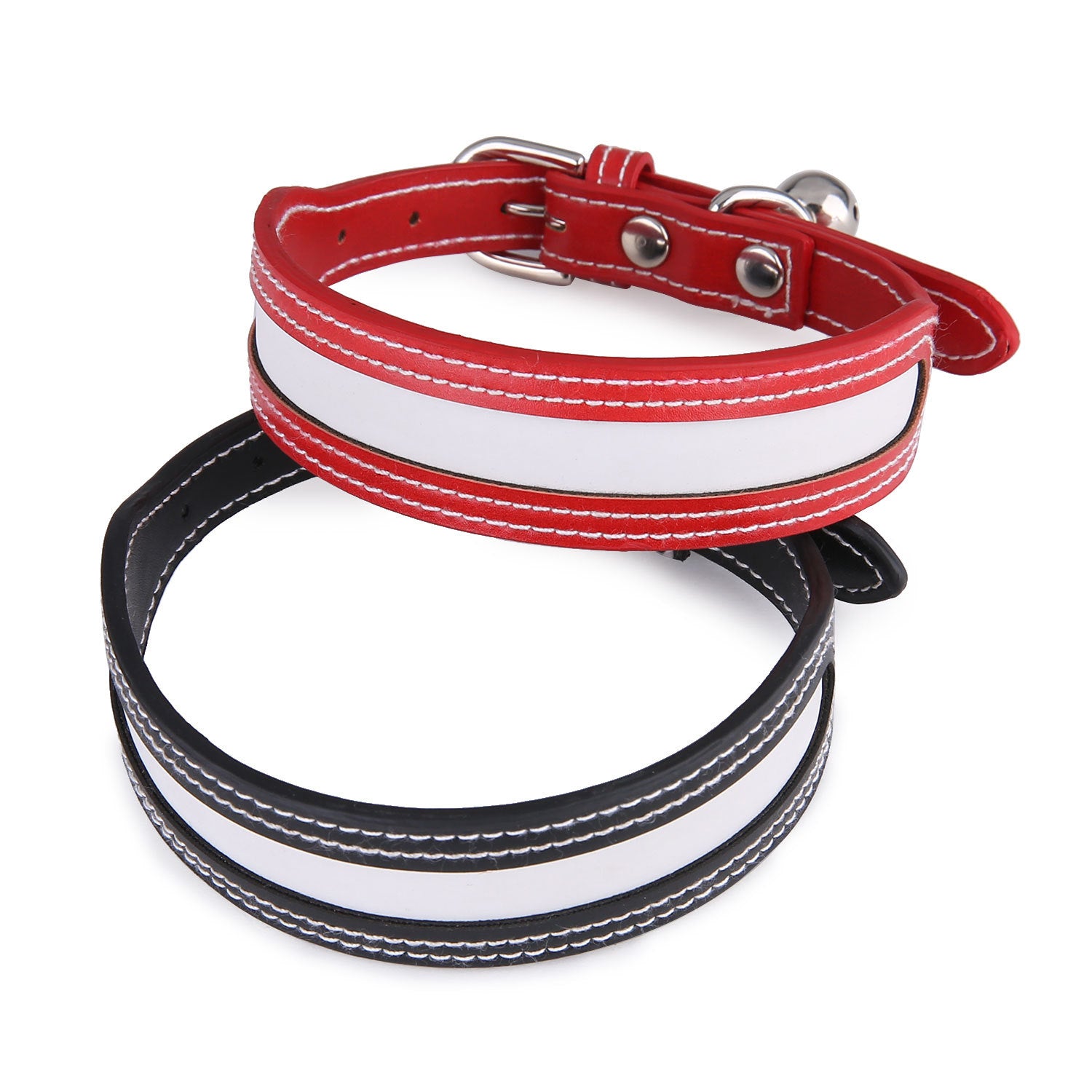 Collare Cani PU Bicolore - Resistente Taglia Unica