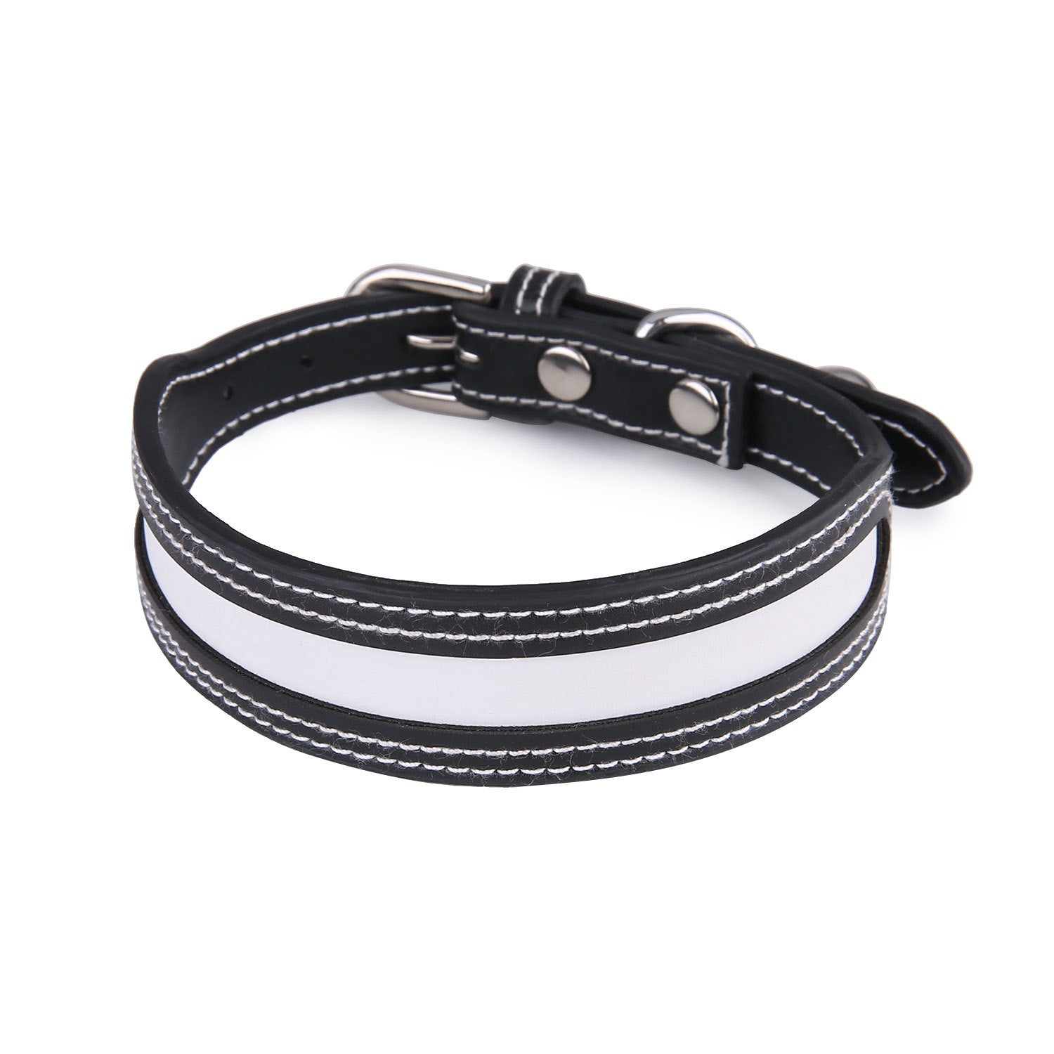 Collare Cani PU Bicolore - Resistente Taglia Unica