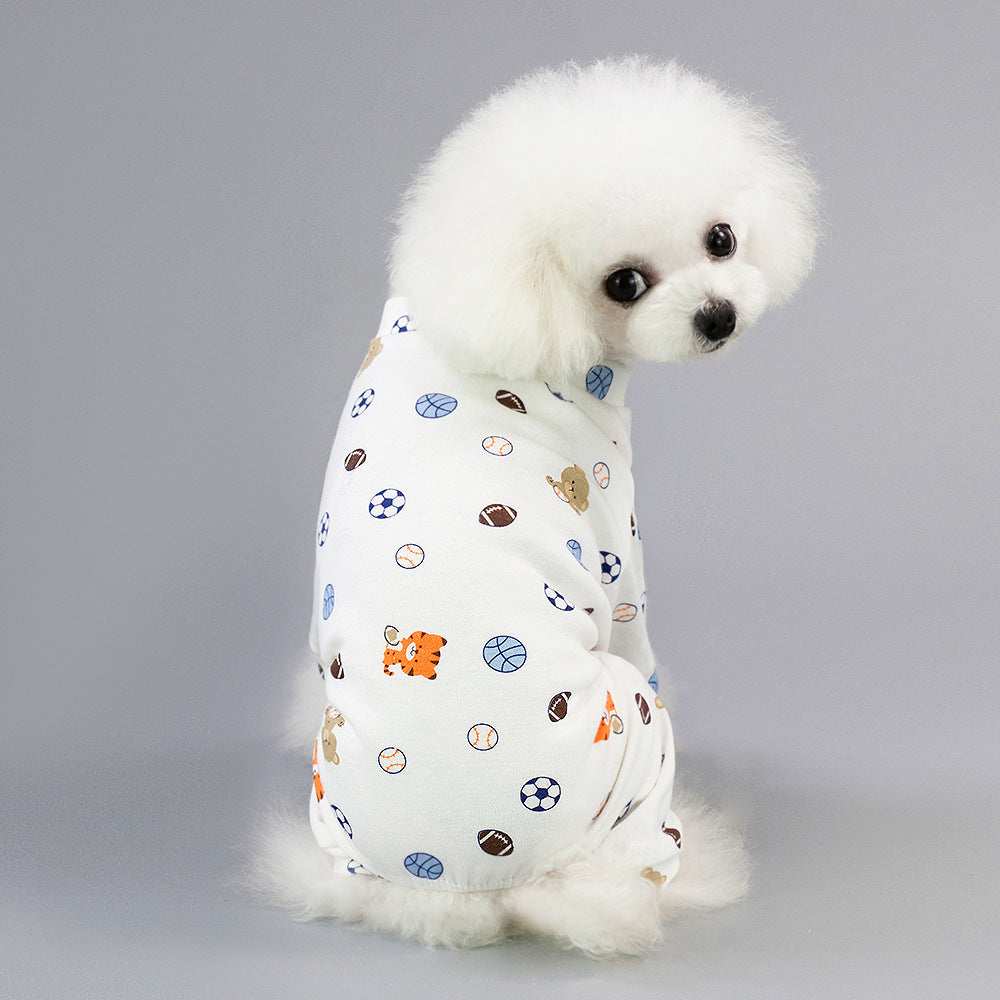 Colorful Cotton Pajamas for Dogs "Does the dog dream?"