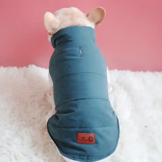 Cappotto Huddle Smanicato per Cani - Bottoni Pettorina by Dog Moda