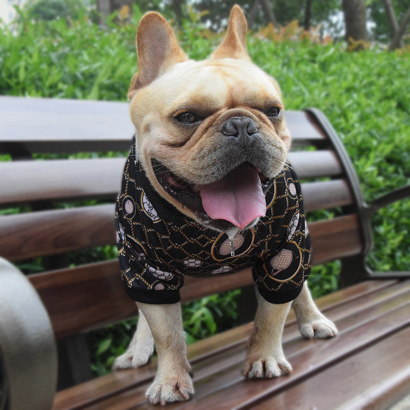 Felpa Jewelry per Cani Bulldog - Abbigliamento Elegante