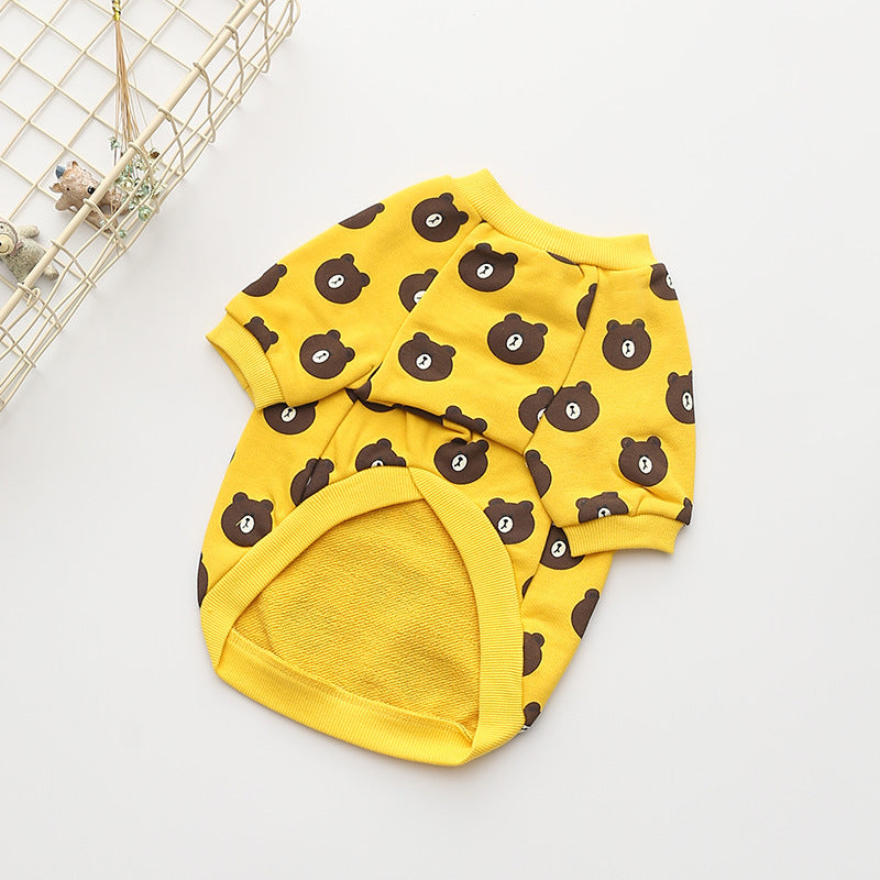 Felpina leggera in cotone per cani "Bear Dream" - Dog Moda