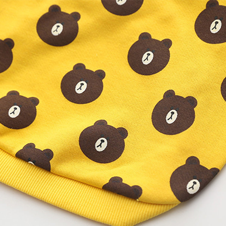 Felpina leggera in cotone per cani "Bear Dream" - Dog Moda
