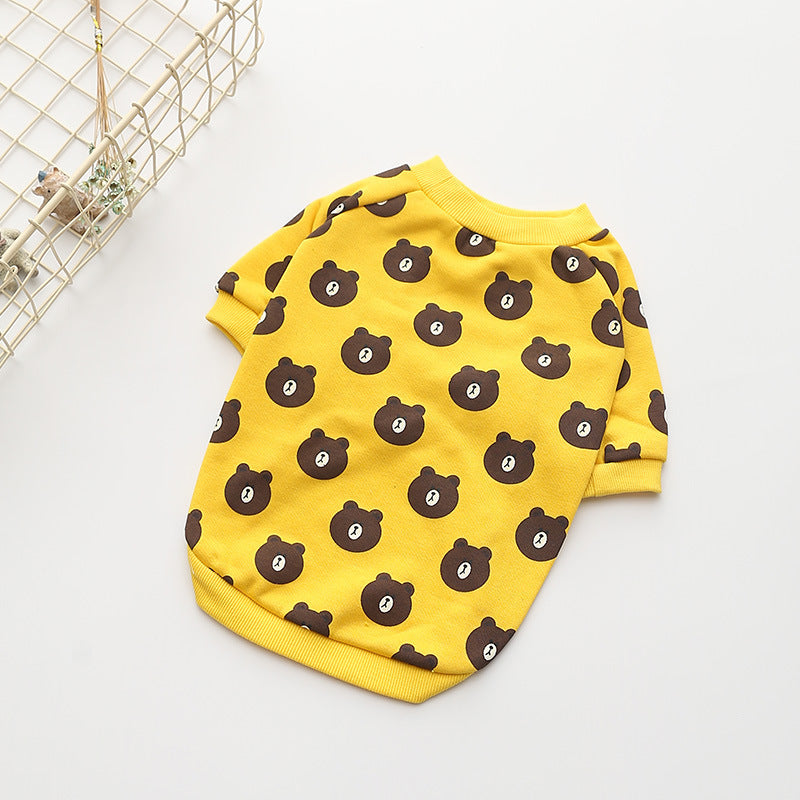 Felpina leggera in cotone per cani "Bear Dream" - Dog Moda