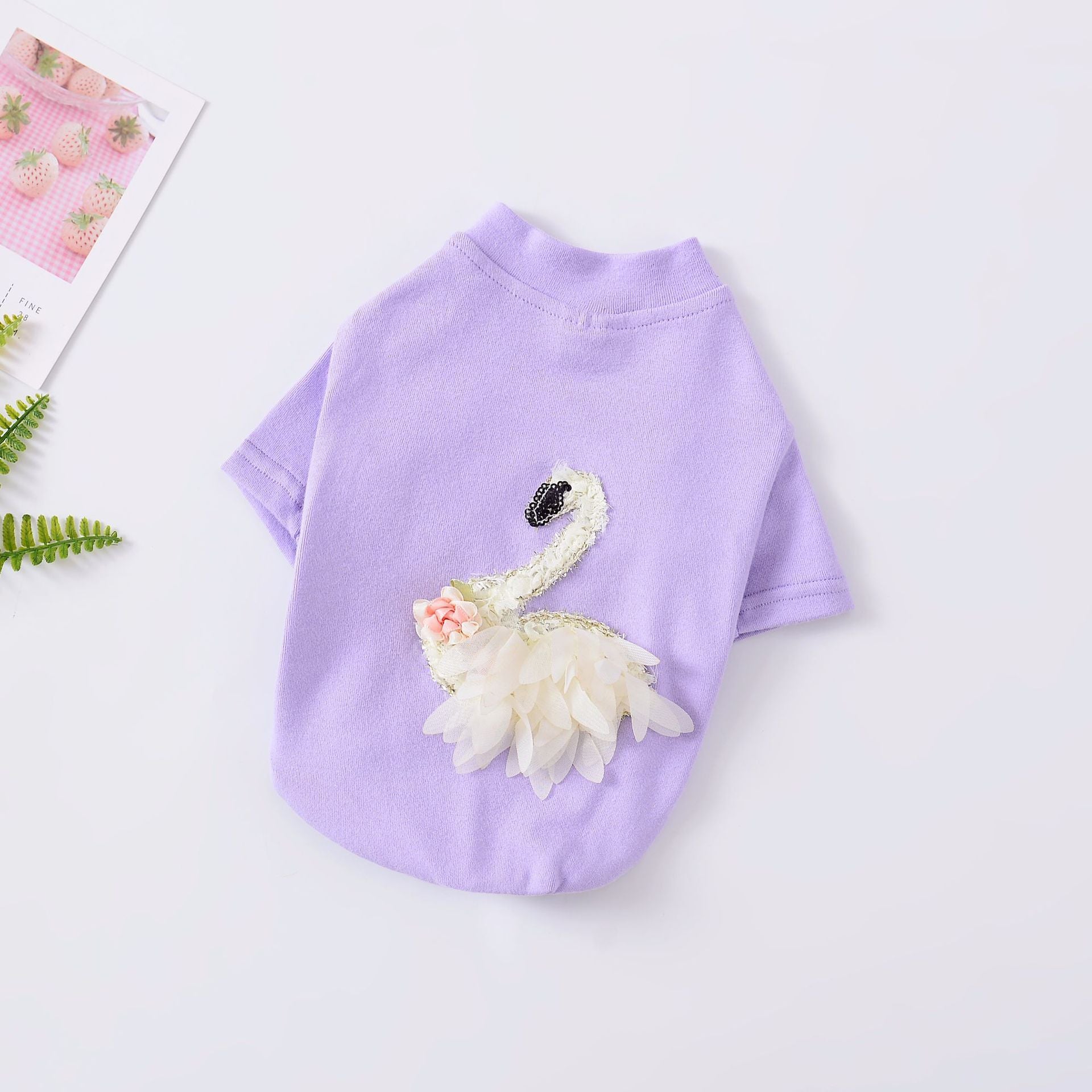 White Swan Dog and Bulldog T-Shirt