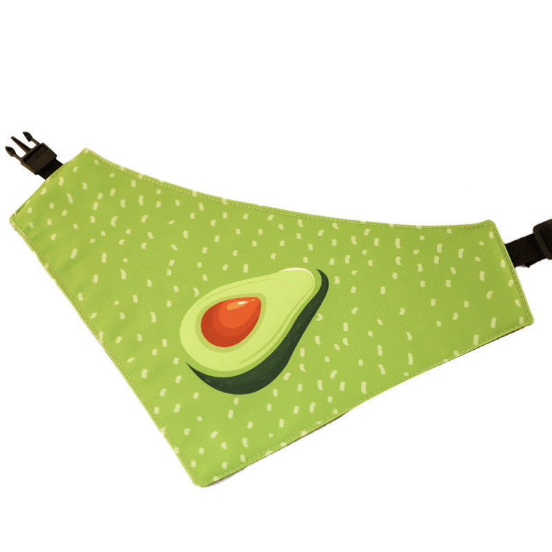 Green "Avocado" Dog Bandana – Style and Comfort for Your Four-Legged Friend