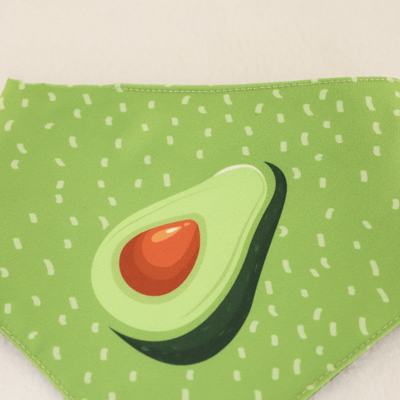 Green "Avocado" Dog Bandana – Style and Comfort for Your Four-Legged Friend