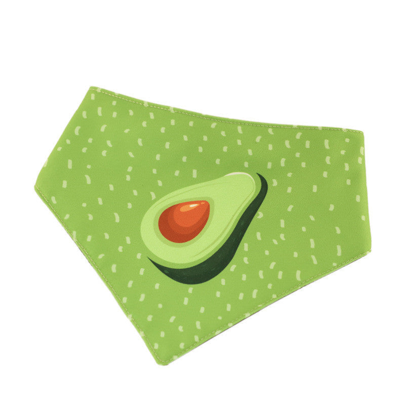 Green "Avocado" Dog Bandana – Style and Comfort for Your Four-Legged Friend