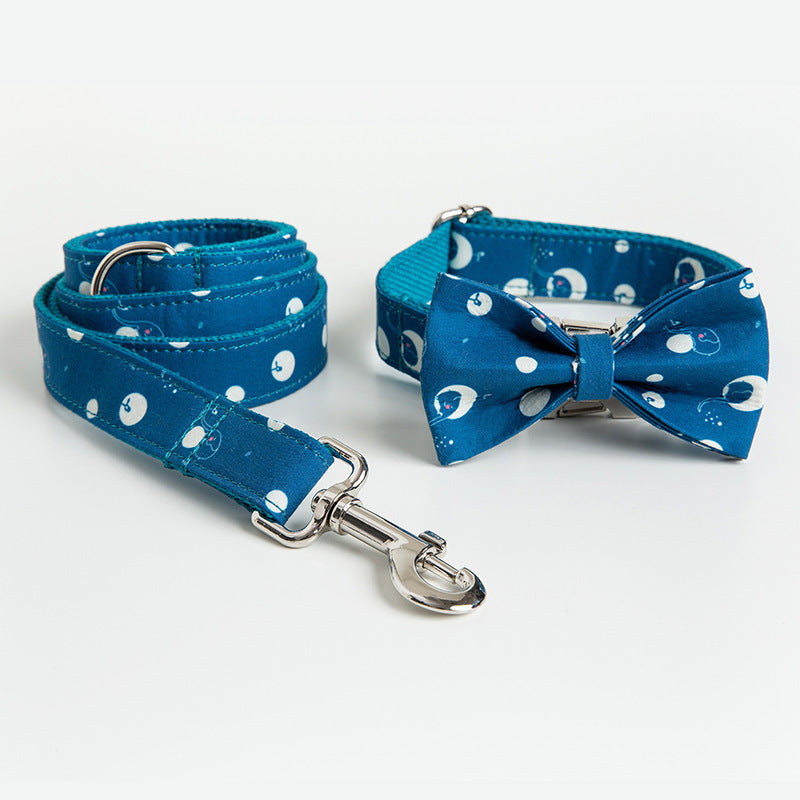 Set guinzaglio e collare per cani "Bolle di Sapone" - Dog Moda