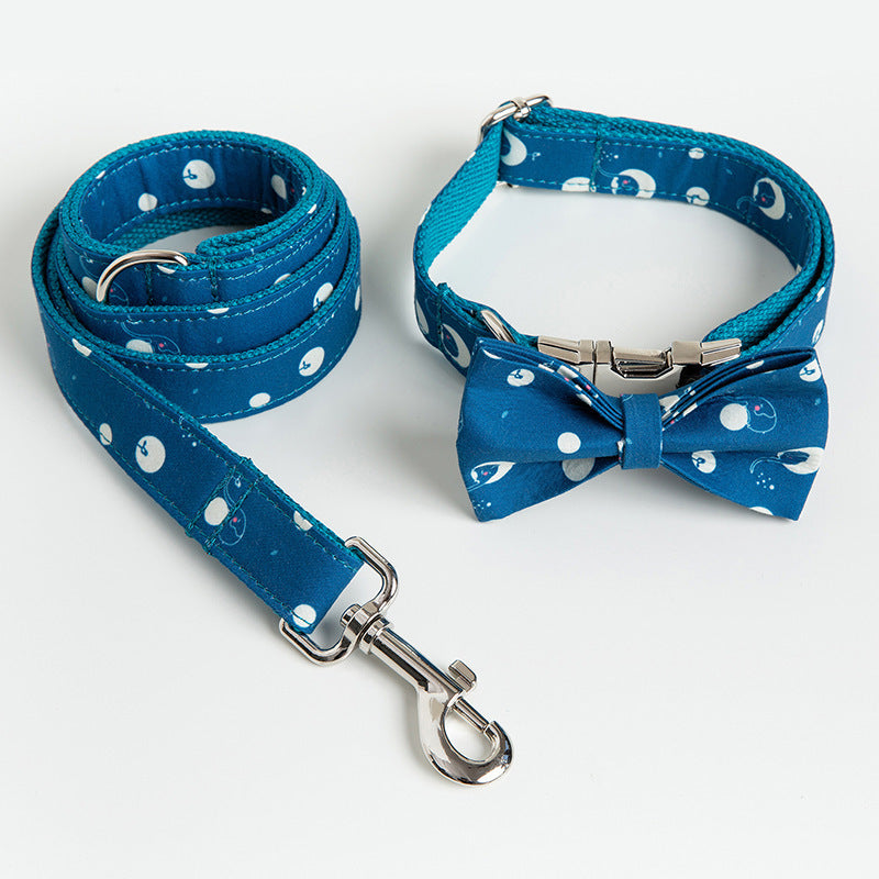 Set guinzaglio e collare per cani "Bolle di Sapone" - Dog Moda