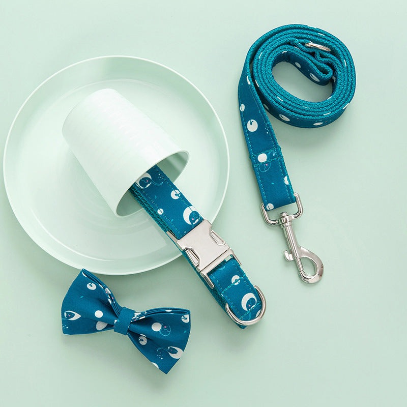 Set guinzaglio e collare per cani "Bolle di Sapone" - Dog Moda