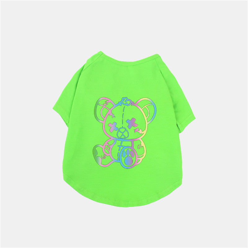 Hunde-T-Shirt „Rebel Bear“ aus reiner Baumwolle