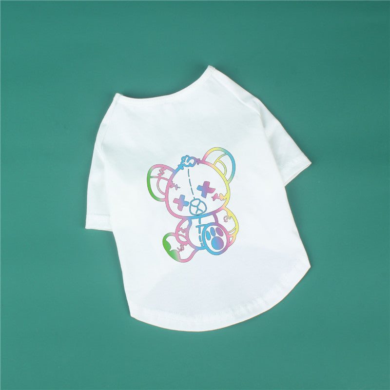 Hunde-T-Shirt „Rebel Bear“ aus reiner Baumwolle