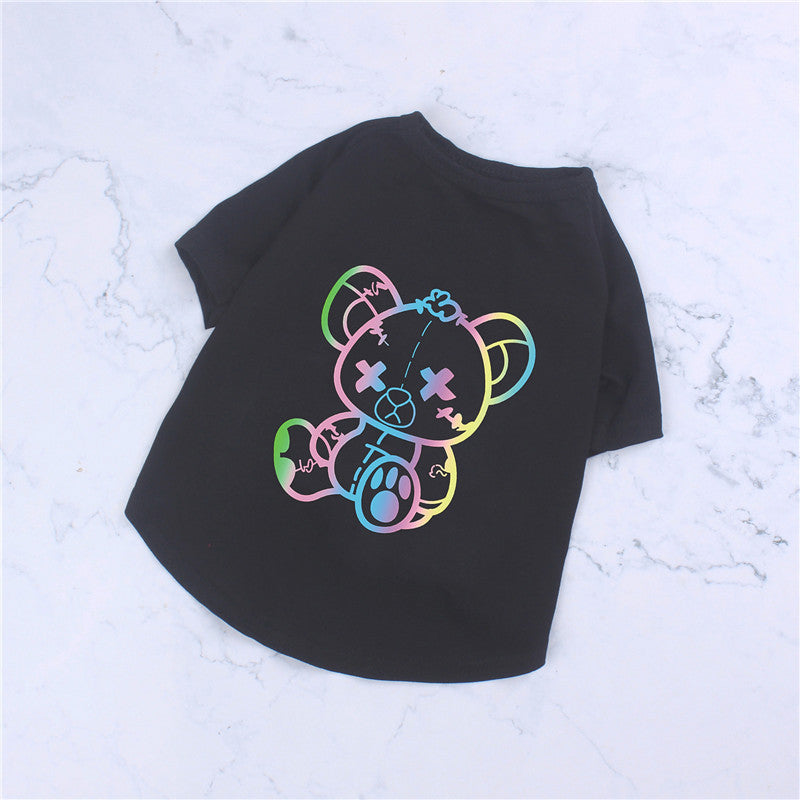 Hunde-T-Shirt „Rebel Bear“ aus reiner Baumwolle