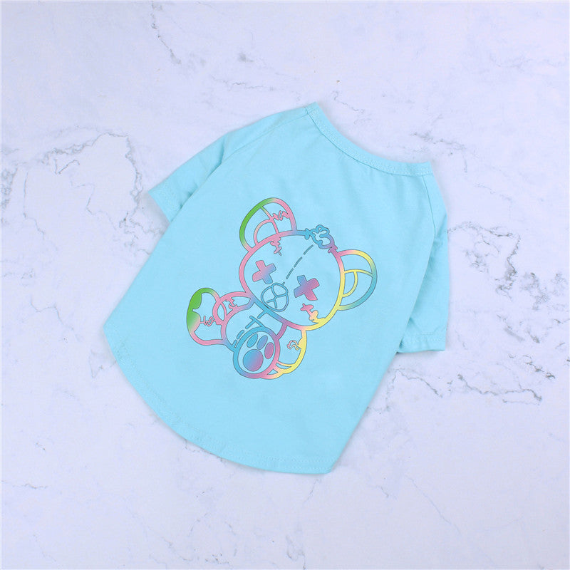 Hunde-T-Shirt „Rebel Bear“ aus reiner Baumwolle
