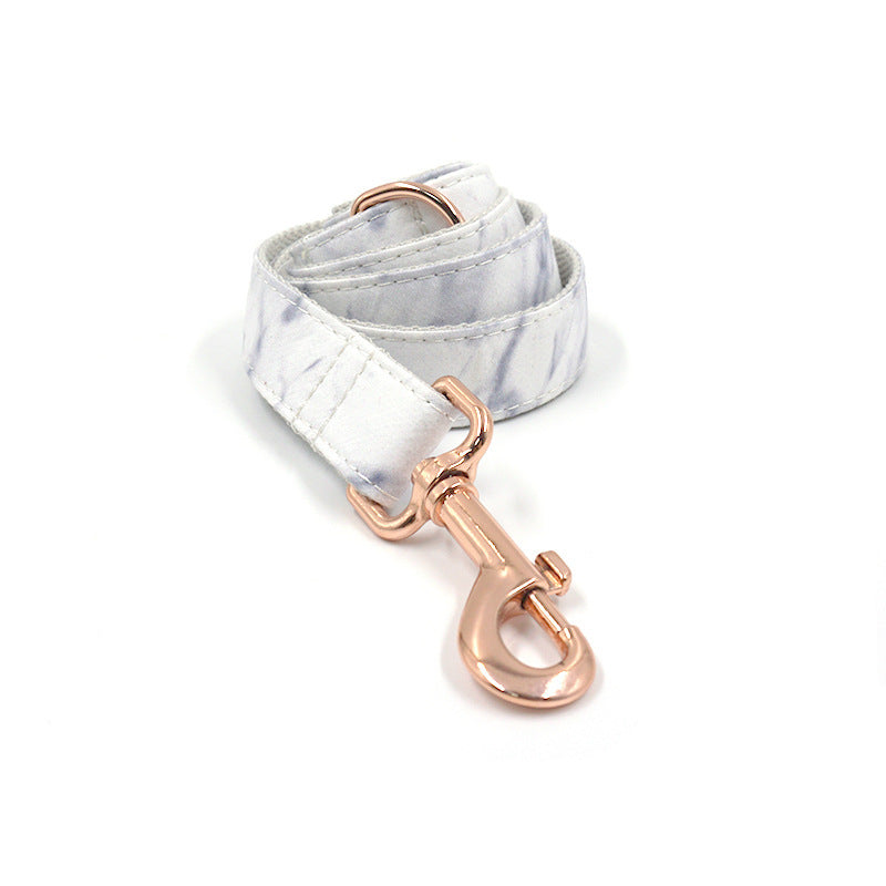 "Ivory" Dog Leash and Collar Set