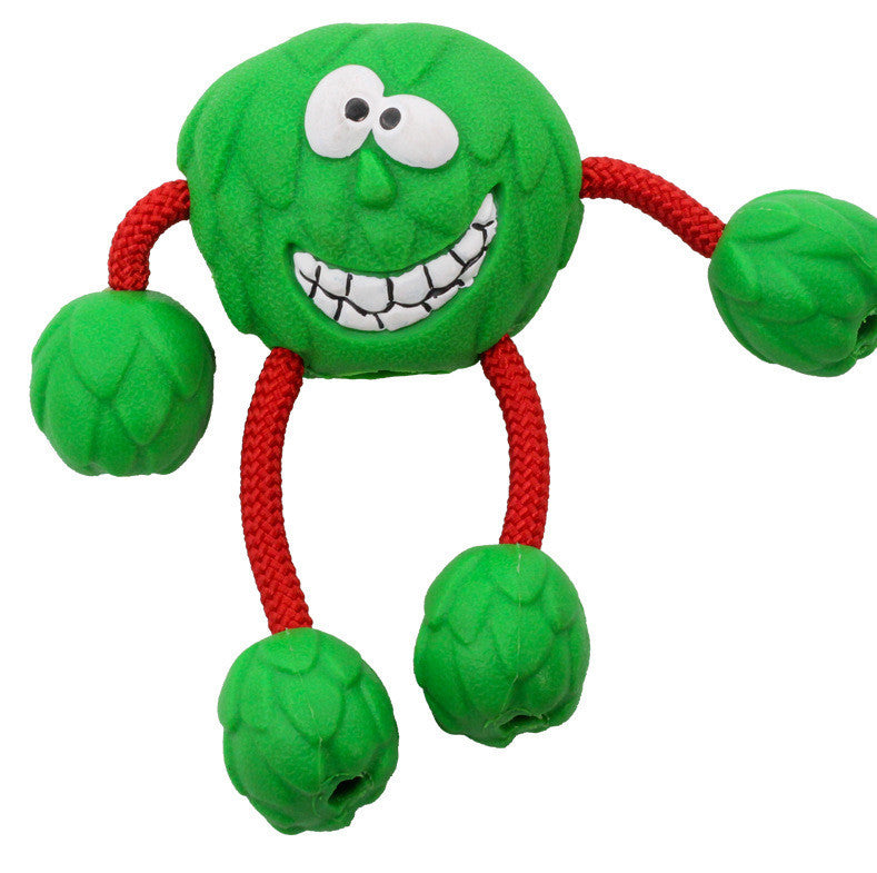 Natural Rope Dog Toy "Crazy Fruit"