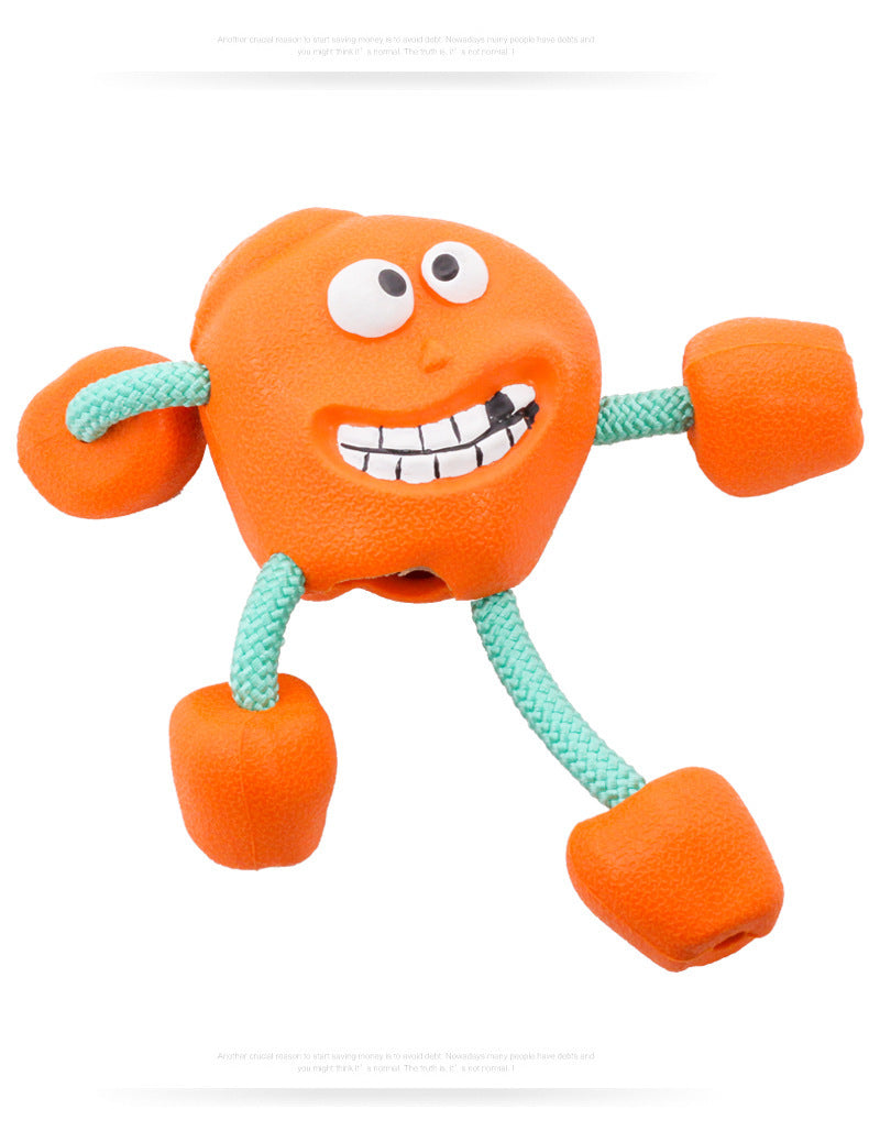 Natural Rope Dog Toy "Crazy Fruit"