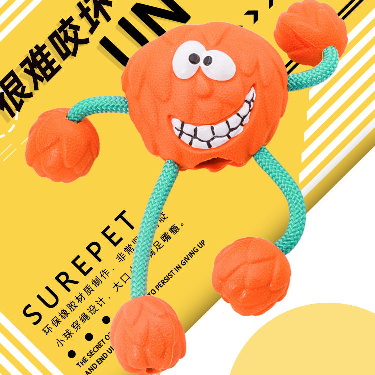 Natural Rope Dog Toy "Crazy Fruit"
