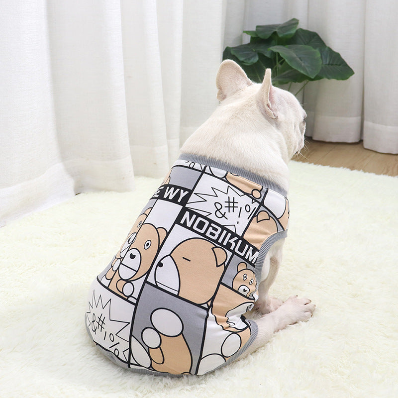 Maglietta per Bulldog francese in cotone "Nobikuma" BooBoo