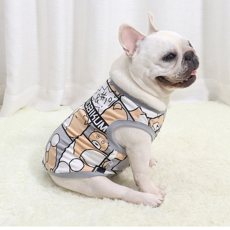 Maglietta per Bulldog francese in cotone "Nobikuma" BooBoo