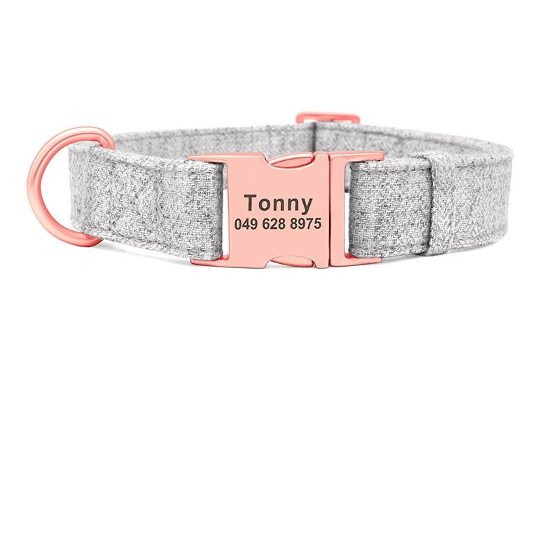 Collare Cane Personalizzato Candy con Nome e Numero – Regolabile