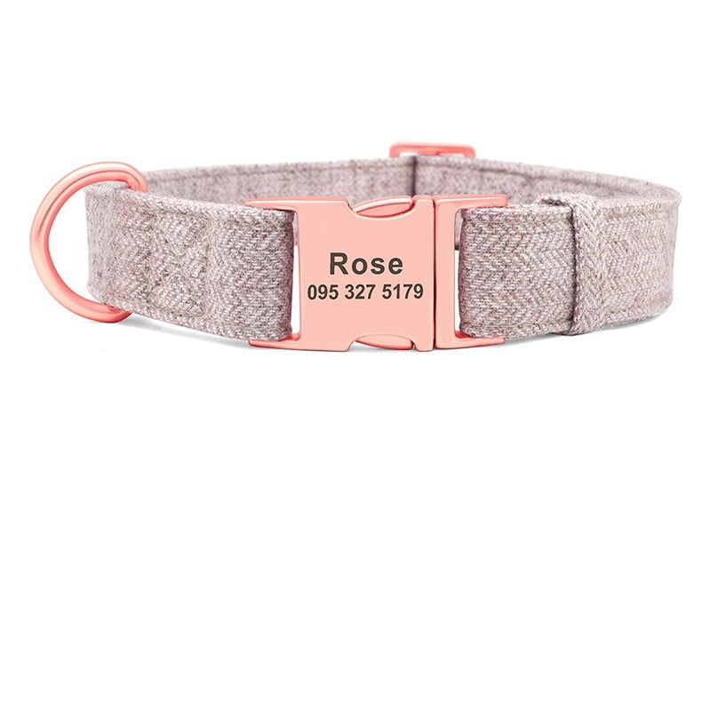 Collare Cane Personalizzato Candy con Nome e Numero – Regolabile