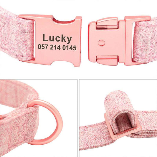 Collare Cane Personalizzato Candy con Nome e Numero – Regolabile