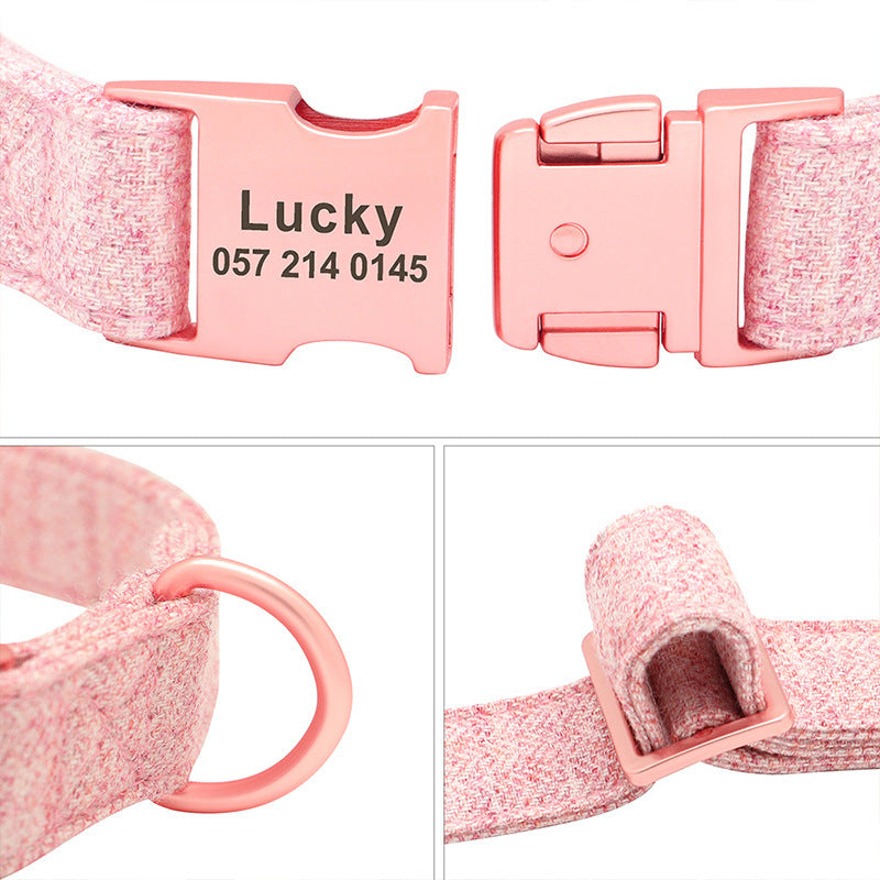 Collare Cane Personalizzato Candy con Nome e Numero – Regolabile