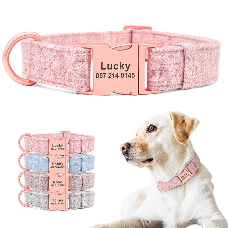 Collare Cane Personalizzato Candy con Nome e Numero – Regolabile