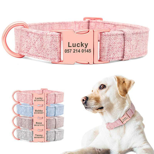 Collare Cane Personalizzato Candy con Nome e Numero – Regolabile