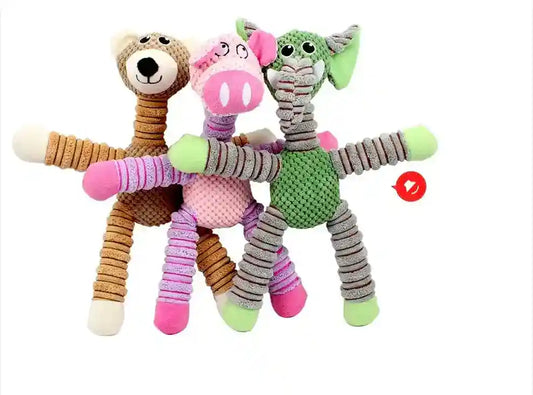 Gioco Peluche Cani con Fischietto - Elefante Maiale Orso by Dog Moda