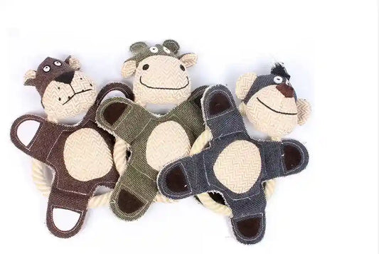 Gioco Peluche Cani con Fischietto - Elefante Maiale Orso by Dog Moda