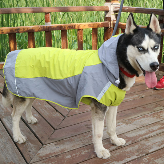 Impermeabile per Cani di Taglia Grande con Chiusura sull'Addome – Massima Protezione e Praticità