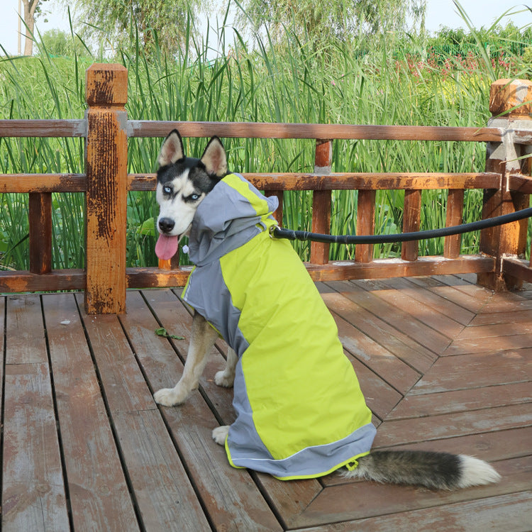 Impermeabile per Cani di Taglia Grande con Chiusura sull'Addome – Massima Protezione e Praticità - Dog Moda
