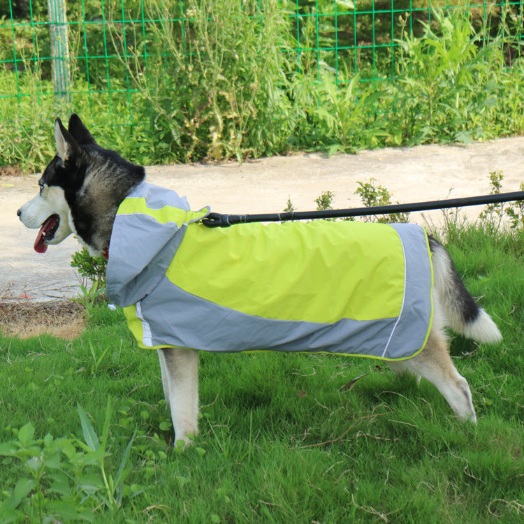 Impermeabile per Cani di Taglia Grande con Chiusura sull'Addome – Massima Protezione e Praticità - Dog Moda