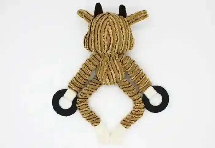 長い脚の犬用サウンドぬいぐるみ - ベルベット