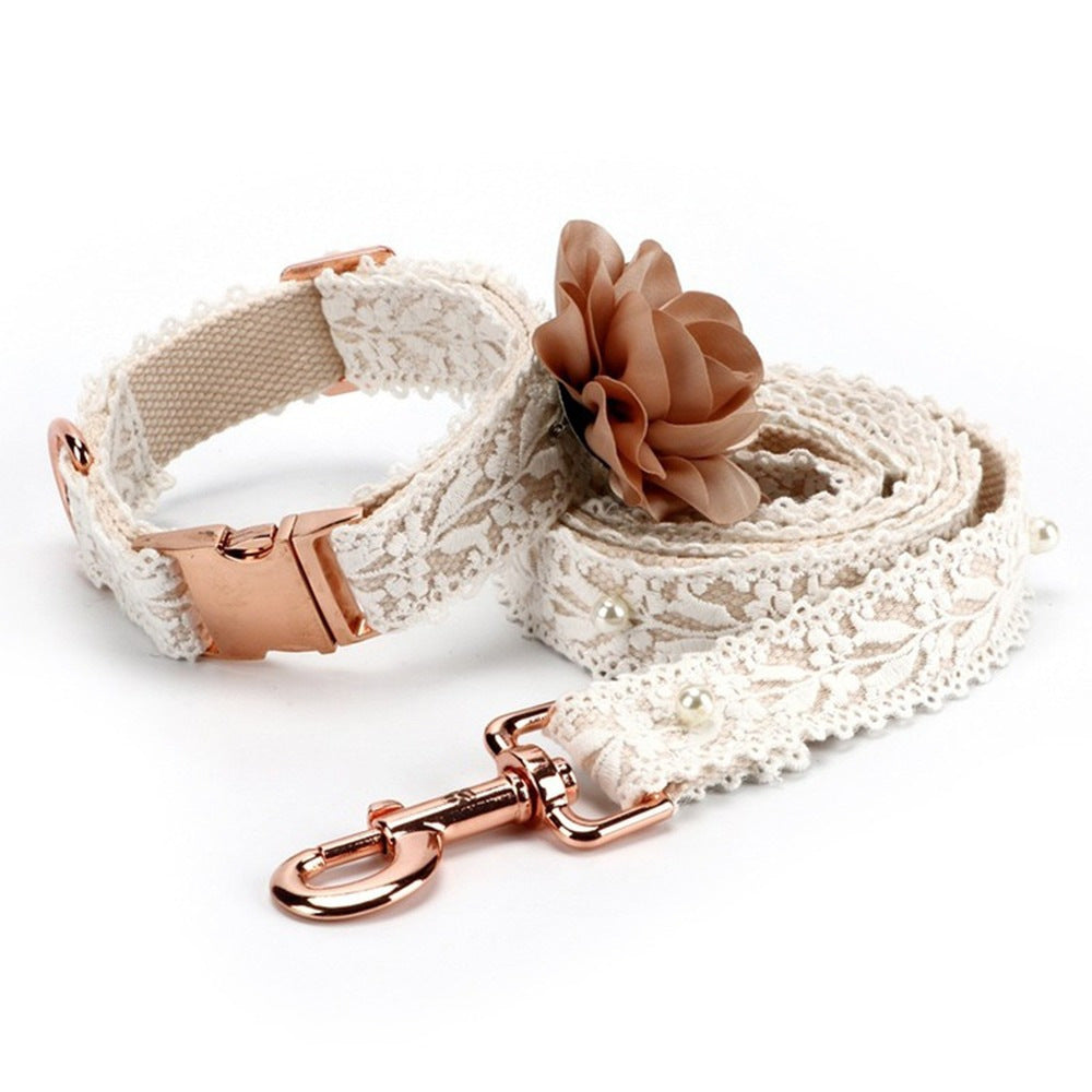 "Bell Epoque" Dog Collar and Leash Set
